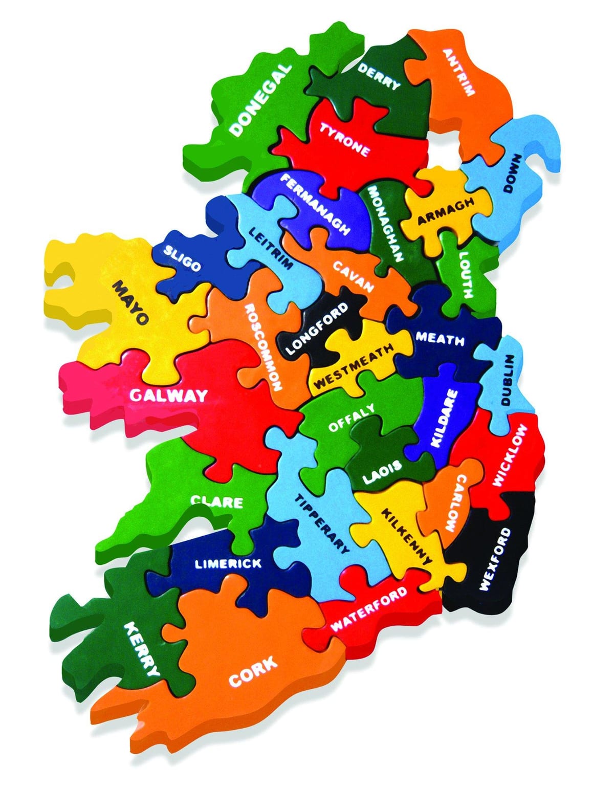 İrlanda jigsaw haritası göster 