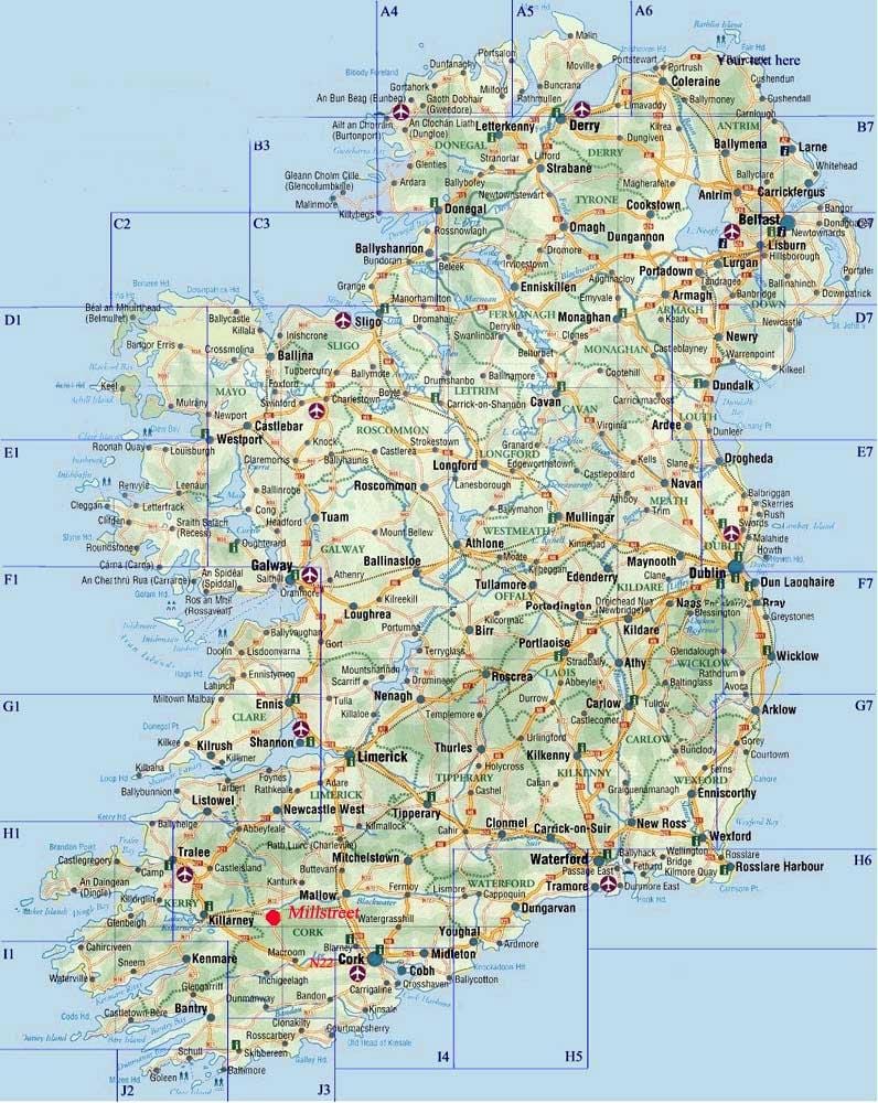 İrlanda ayrıntılı yol haritası