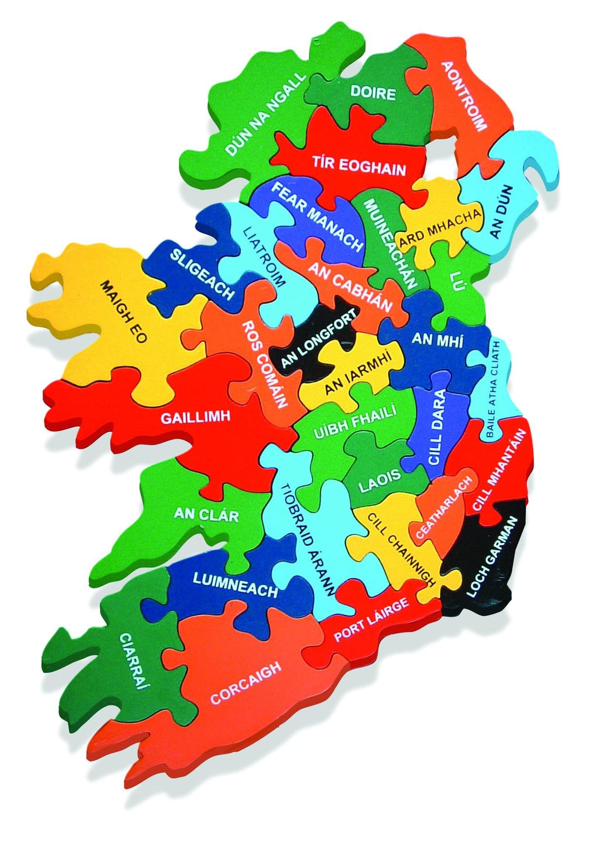 gaeilge olarak İrlanda harita 