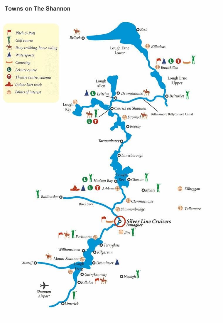 river shannon İrlanda Haritayı göster