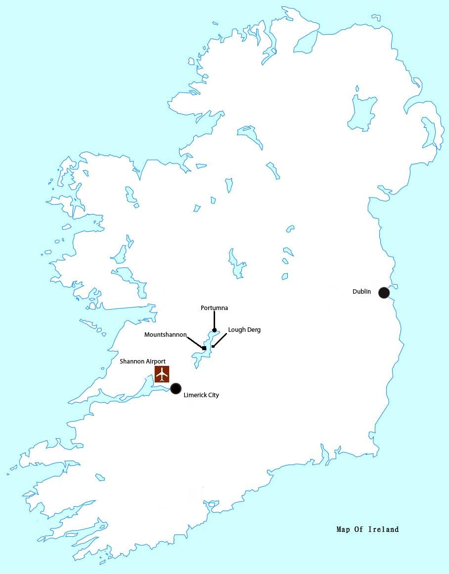 shannon havaalanı İrlanda haritası