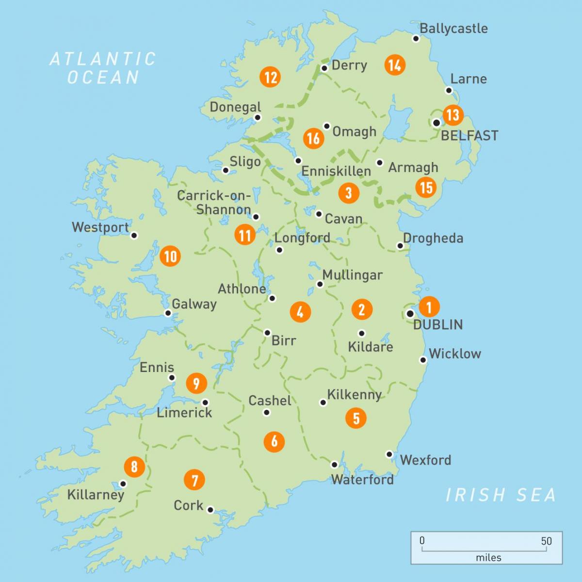 haritada İrlanda 