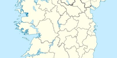 İrlanda Adaları haritası 