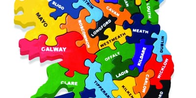 İrlanda jigsaw haritası göster 
