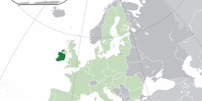 Dünya haritası, İrlanda harita 