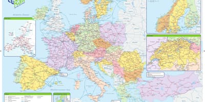 Eurail haritası İrlanda