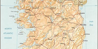 Satılık İrlanda büyük harita 