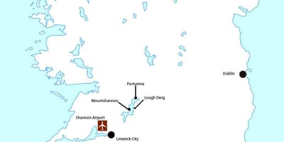 Shannon havaalanı İrlanda haritası 