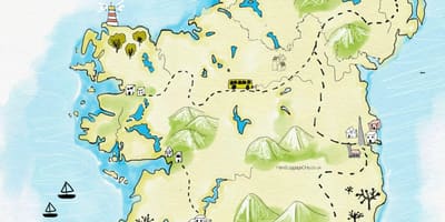 Yerleri göster İrlanda ziyaret etmek için 
